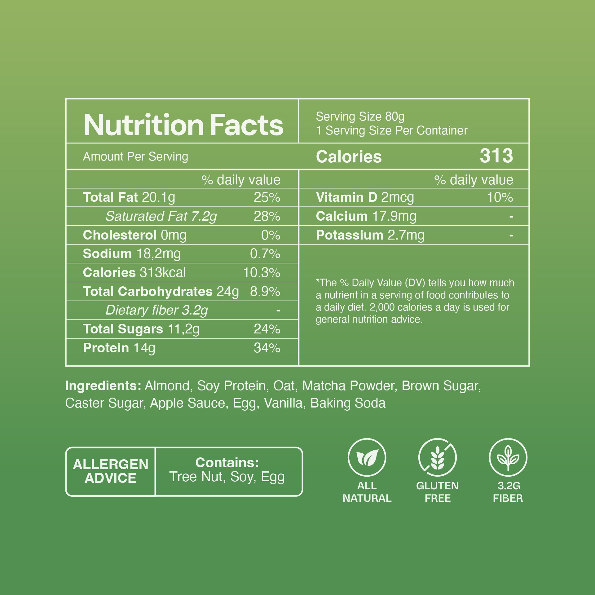 Matcha Almond